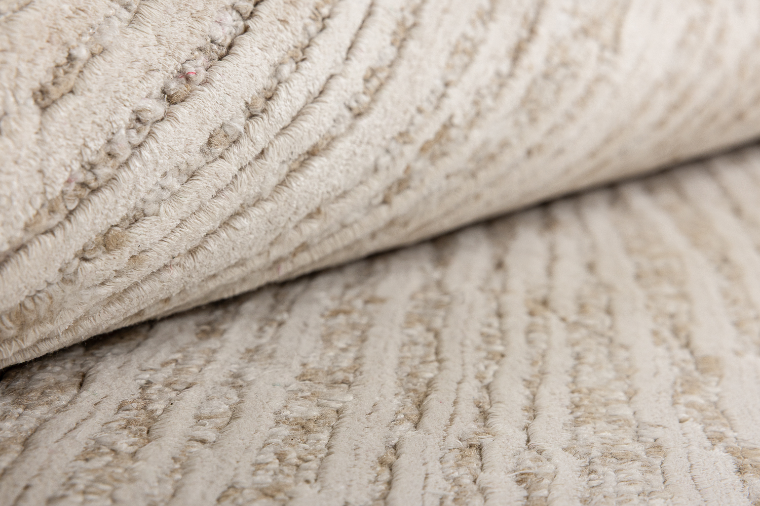 Ковёр Шёлк BLANC DE BLANCS ИНДИЯ ART de VIVRE KE2421-WHITE-BEIGE(Round) Круг