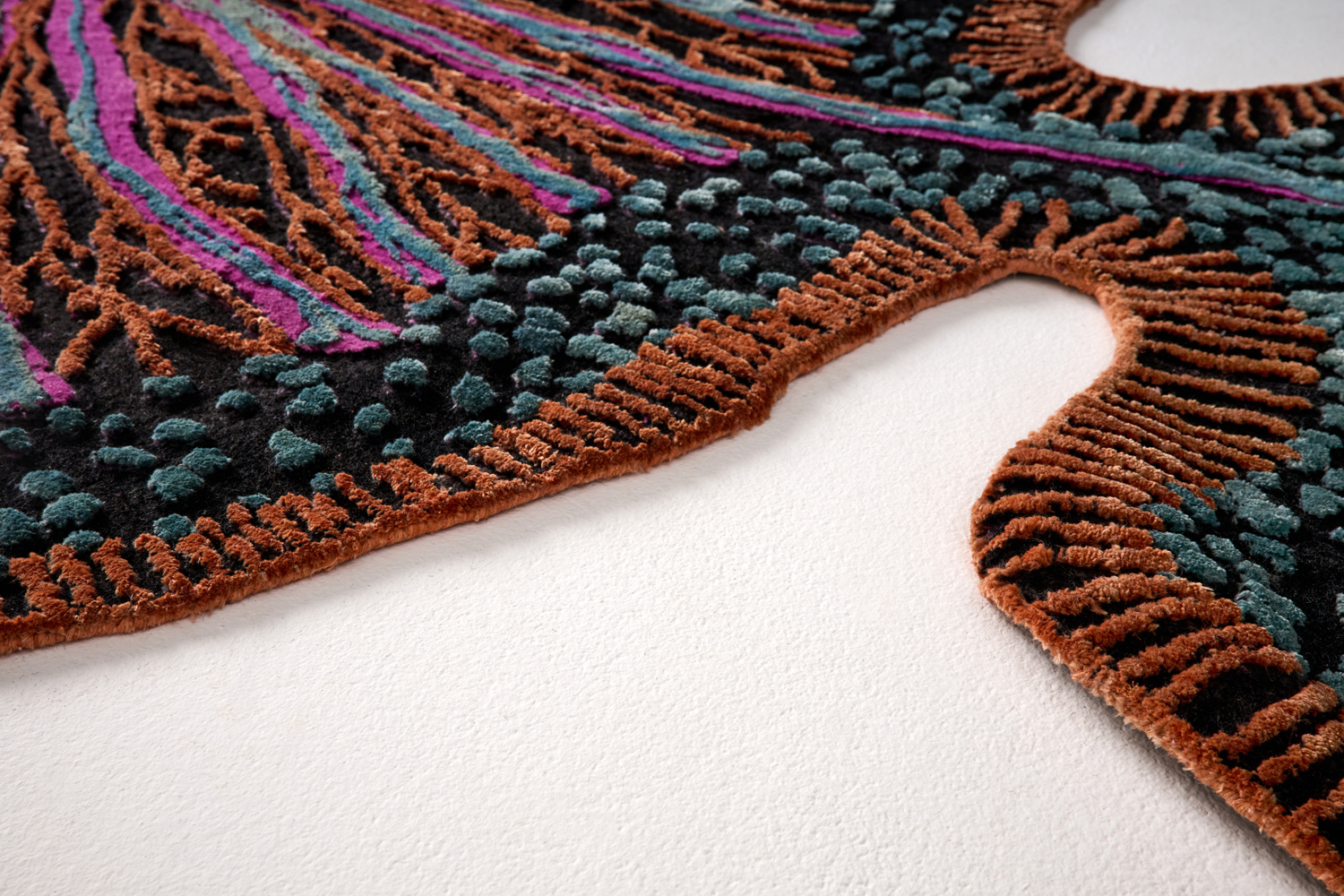 Ковёр Шёлк/Шерсть/Хлопок FLORALIS ИНДИЯ ART de VIVRE FLORALIS CALADIUM Фигура