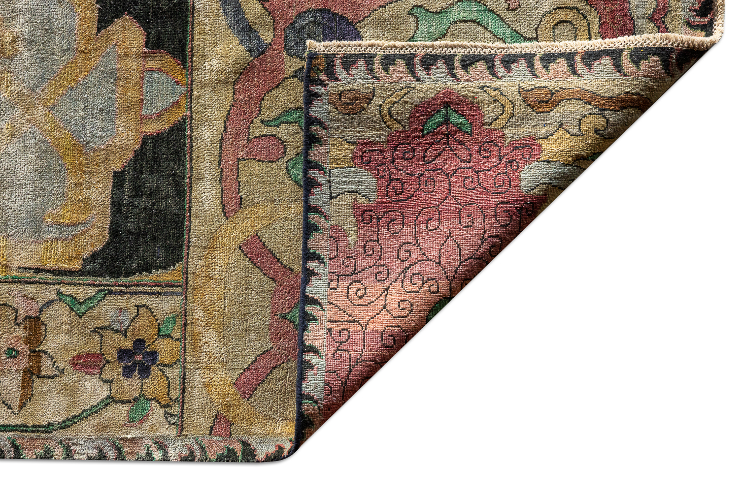 Ковёр Шерсть ZIEGLER VINTAGE Индия ART de VIVRE AC228-BLACK-MIX(368x435)