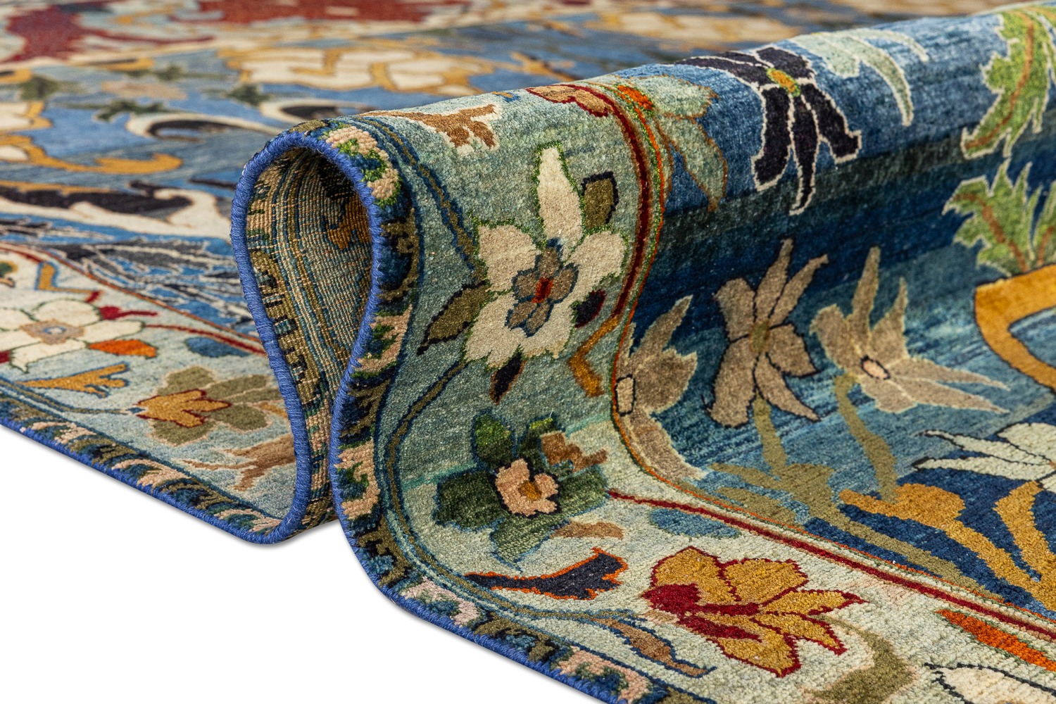 Ковёр Шерсть ZIEGLER VINTAGE Индия ART de VIVRE AC228-BLUE-MIX(287x432)