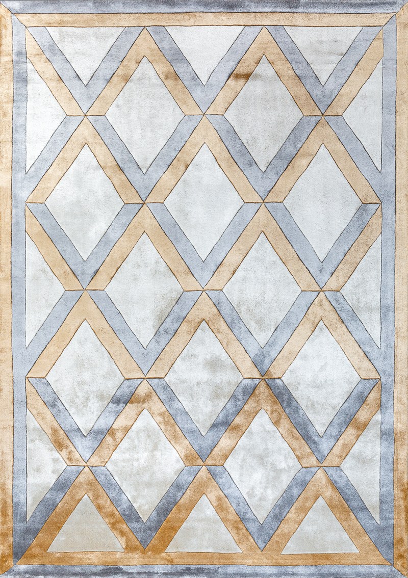 Ковёр Шерсть/Арт-шёлк GEOMETRIC Индия ART de VIVRE G9-COLOR1