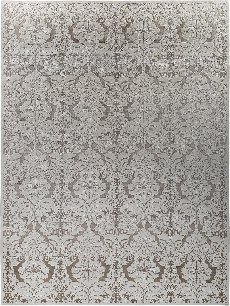 Ковёр Шерсть/Шёлк ART COLLECTION Непал ART de VIVRE DAMASK GR-SMOKE BROWN-SMOKE GREY(90280)