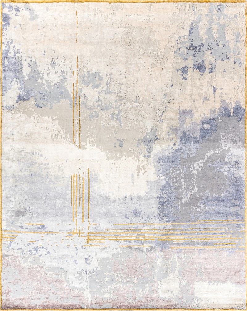 Ковёр_Арт-шёлк/Шерсть/_SAN FRANCISCO_Индия_GOLD-LINES-1-MLT