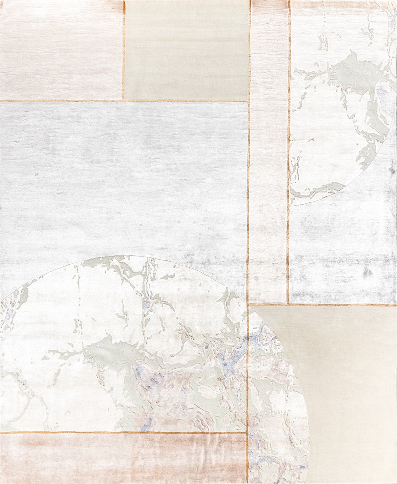 Ковер Шерсть/Арт-шёлк MARBLE T Индия ART de VIVRE MARBLE-LINES-2-COLOR-1