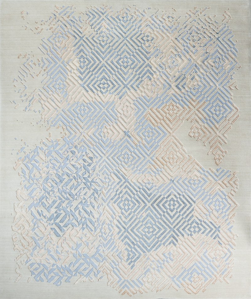 Ковёр Шерсть/Шёлк ABSTRACT GEOMETRIC Индия ART de VIVRE COD-02-COLOR3