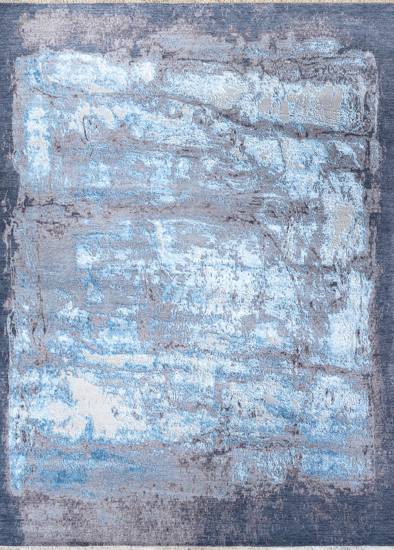 Ковёр_Шерсть/Шёлк/_WEST HOLLYWOOD_Индия_BOR1-GREY-BLUE
