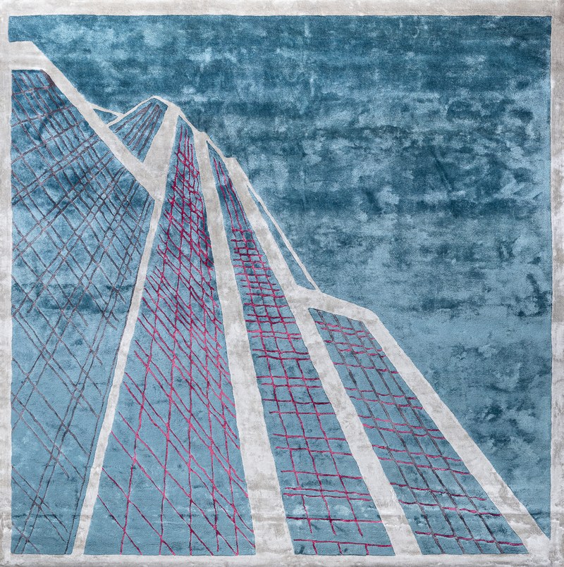 Ковёр Шерсть/Арт-шёлк Art de Vivre by DETALI Индия ART de VIVRE design Irina Kondrashova «URBAN GEOMETRY-4»