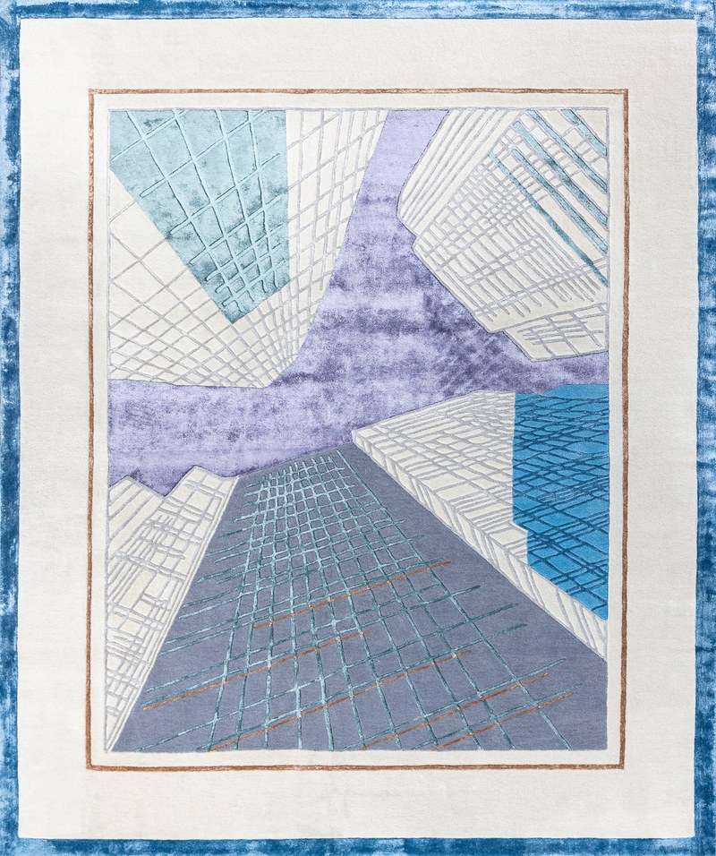 Ковёр Шерсть/Арт-шёлк Art de Vivre by DETALI Индия ART de VIVRE design Irina Kondrashova «URBAN GEOMETRY-5»