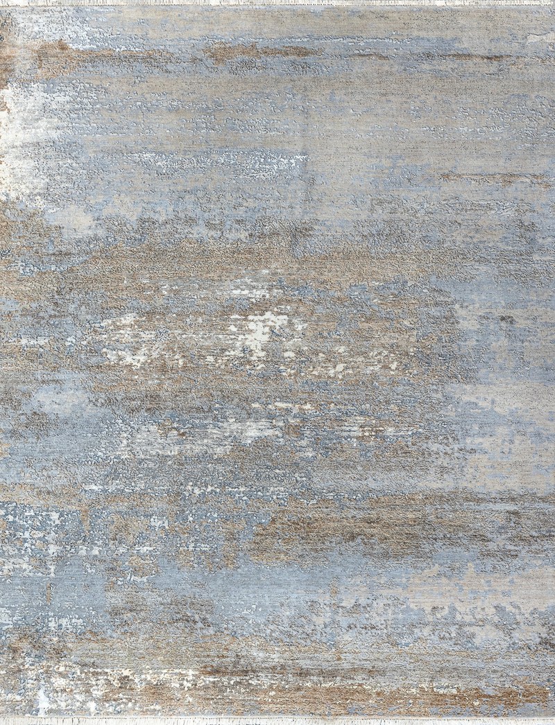 Ковёр_Шерсть/Шёлк/_WEST HOLLYWOOD_Индия_PJ2103-GREY-GOLD