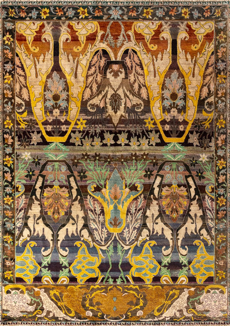 Ковёр Шерсть ZIEGLER VINTAGE Индия ART de VIVRE AC228-PURPLE-MIX(188x262)
