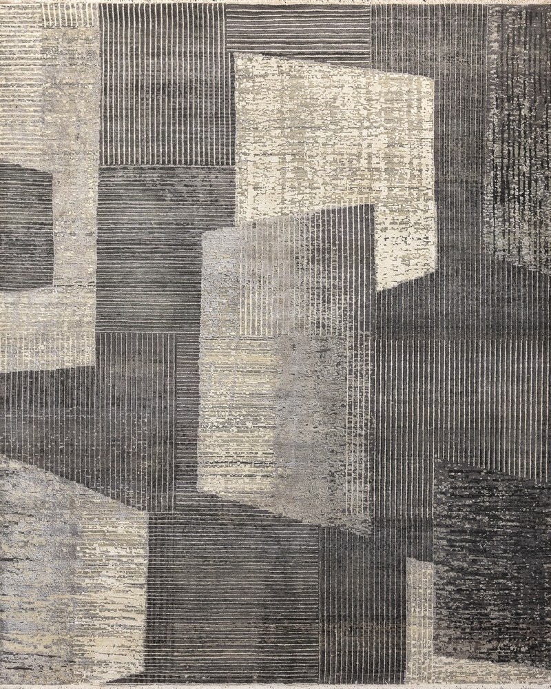 Ковёр Шерсть/Шёлк/Хлопок HOLLYWOOD ART Индия ART de VIVRE CE6105-GREY