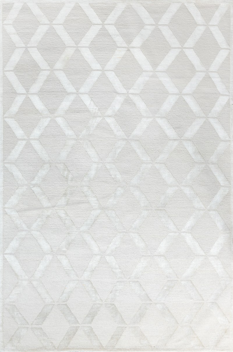 Ковёр Шерсть/Эвкалиптовый шёлк ART DECO RUGS Непал ART de VIVRE RUBIK L.GRAY(90533)