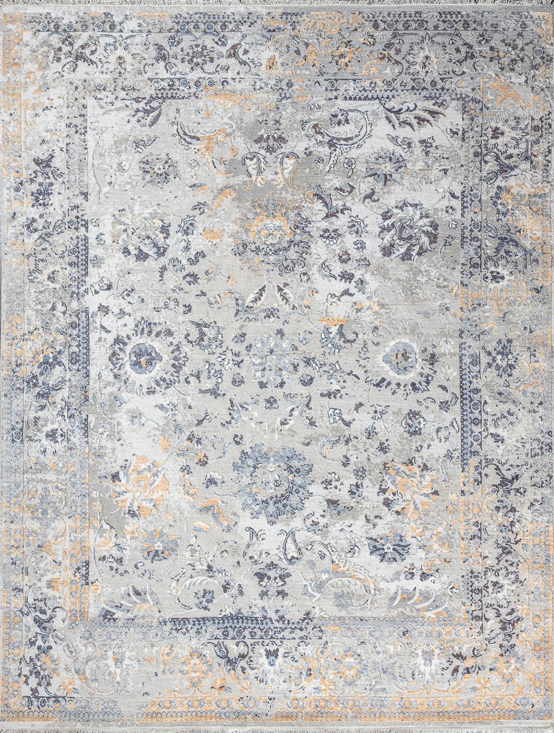 Ковер Шерсть/Арт-шёлк AZULEJU Индия ART de VIVRE DESIGN-2-COLOR-3