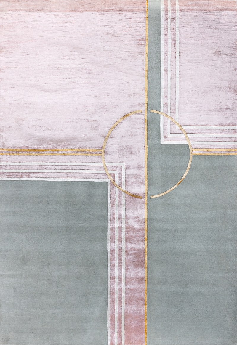 Ковёр Шерсть/Арт-шёлк CARTIE COLLECTION Индия ART de VIVRE ART DECO-03-ROSE5