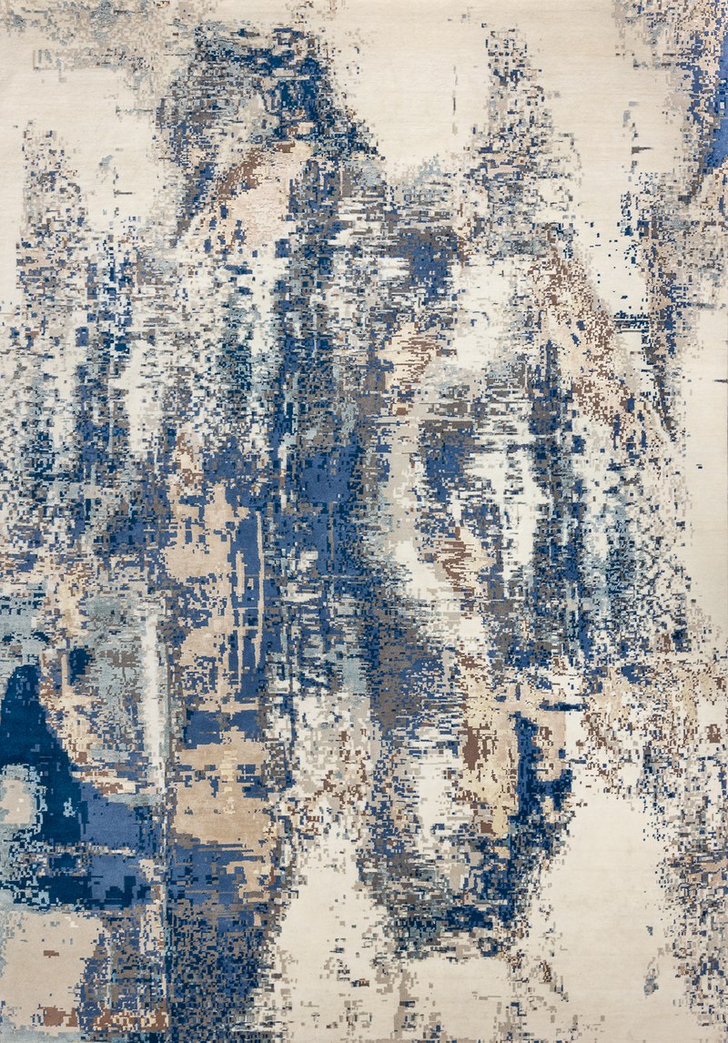 Ковёр Шерсть/Шёлк LA FAYETTE Индия ART de VIVRE KE39-IVR-BLUE