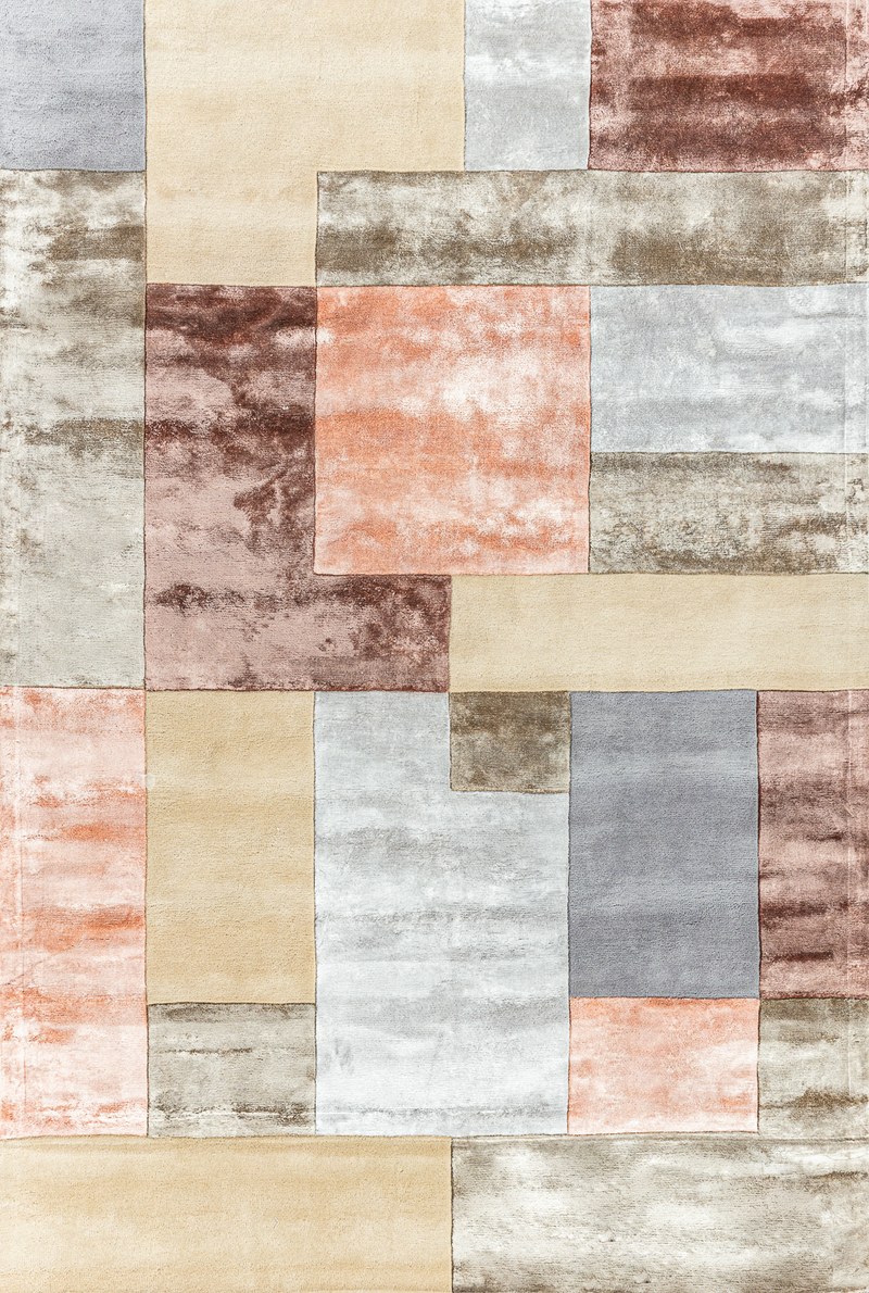 Ковёр Шерсть/Арт-шёлк RIVIERA Индия ART de VIVRE MONDRIAN-03-BROWN-BROWN