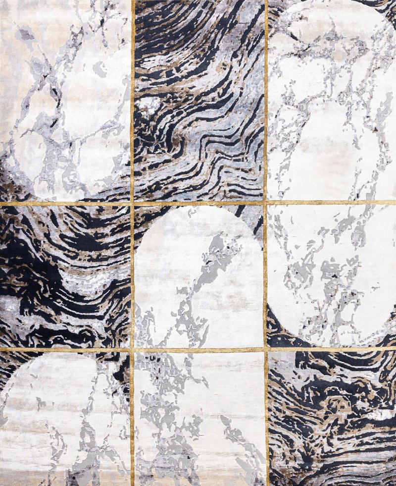 Ковёр_Арт-шёлк/Шерсть/_MARBLE T_Индия_MARBLE-LINES-6-COLOR-1