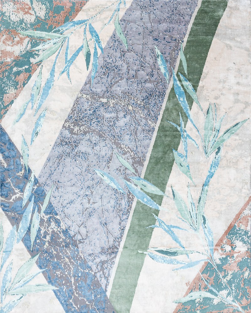 Ковёр Шерсть/Арт-шёлк MARBLE FLOWERS Индия ART de VIVRE Marble Code 16-MLT