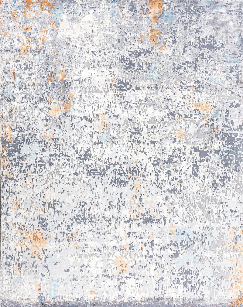 Ковёр_Арт-шёлк/Шерсть/_CHROME GOLD_Индия_ABSTRACT-2-MULTI