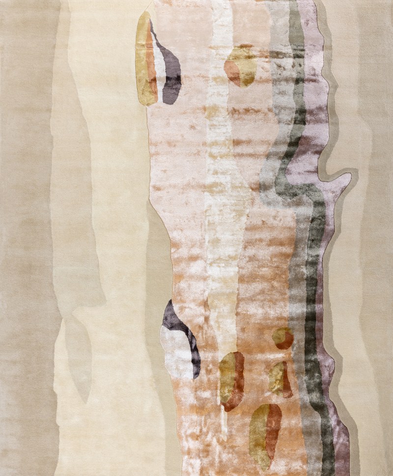Ковёр Шерсть/Арт-шёлк Art de Vivre by DETALI Индия ART de VIVRE design Maria Makarova «BARK LINE»